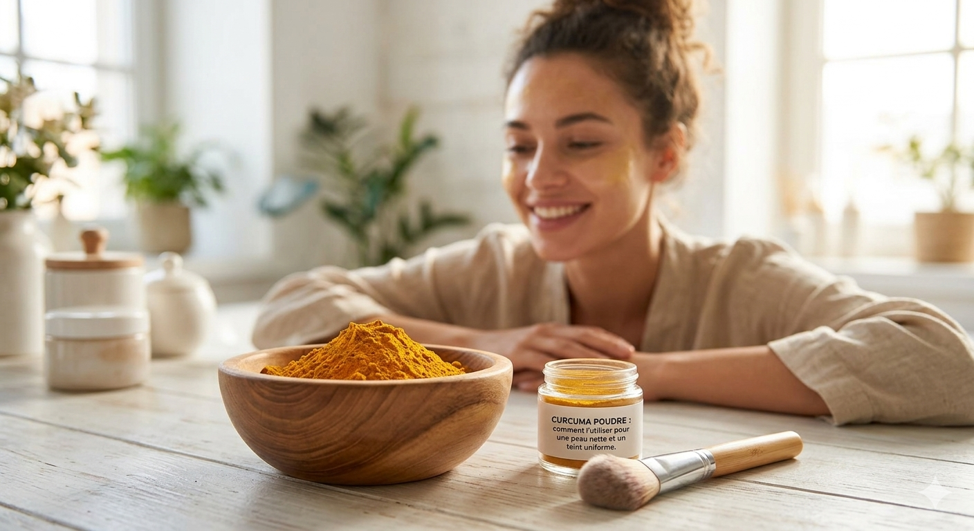 Curcuma poudre : comment l’utiliser pour une peau nette et un teint uniforme Image
