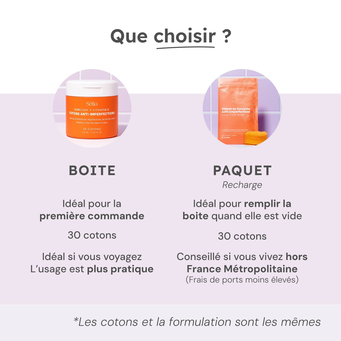 Cotons Nettoyants Curcuma & Vitamine C