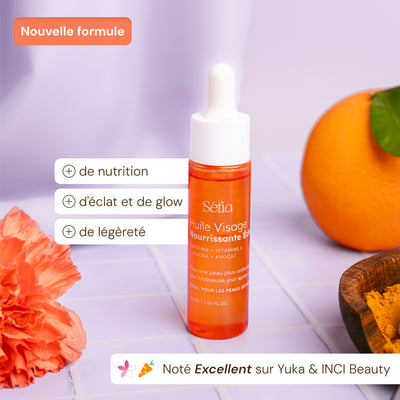 Huile visage au Curcuma