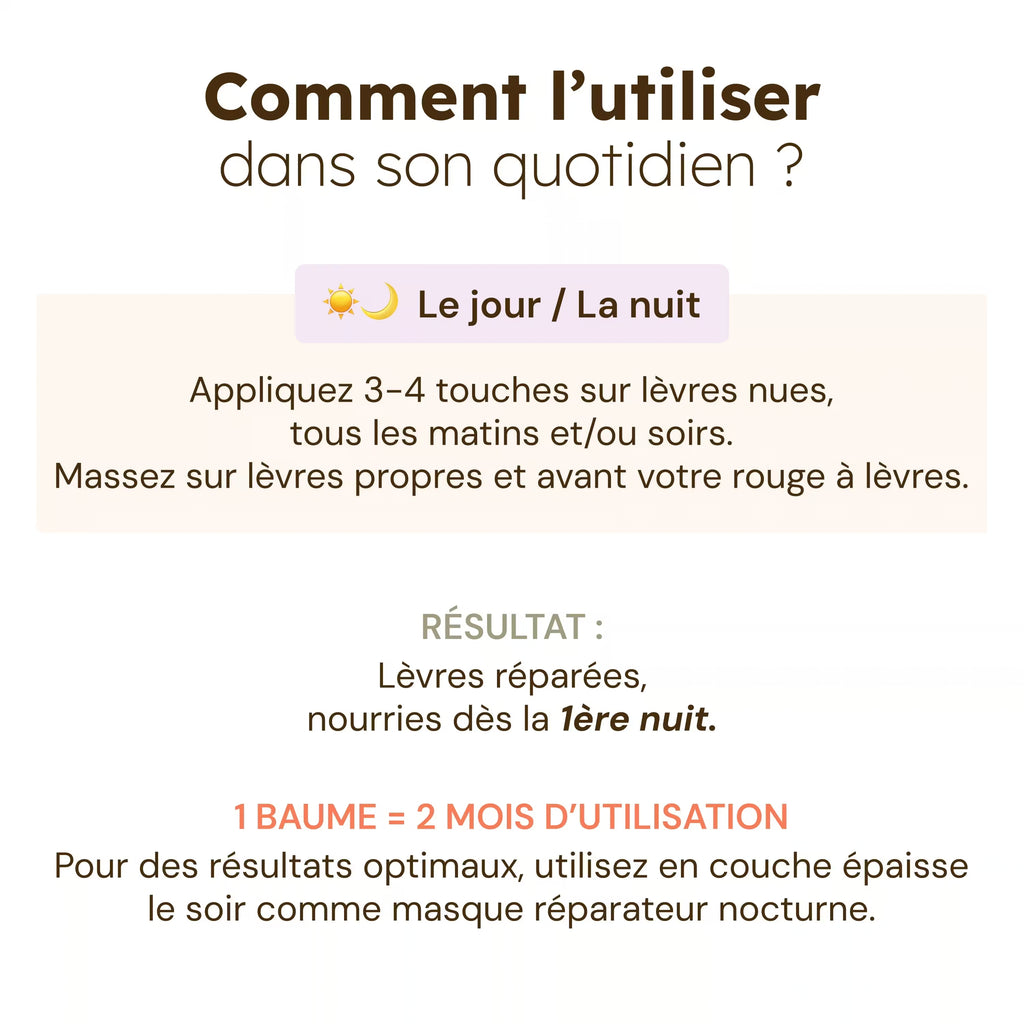 Baume Masque nourrissant lèvres