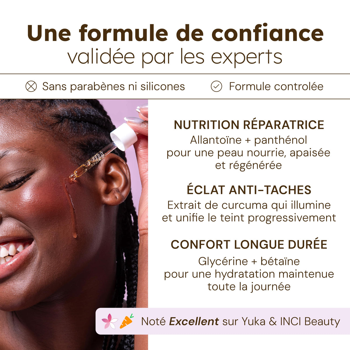 Huile visage au Curcuma