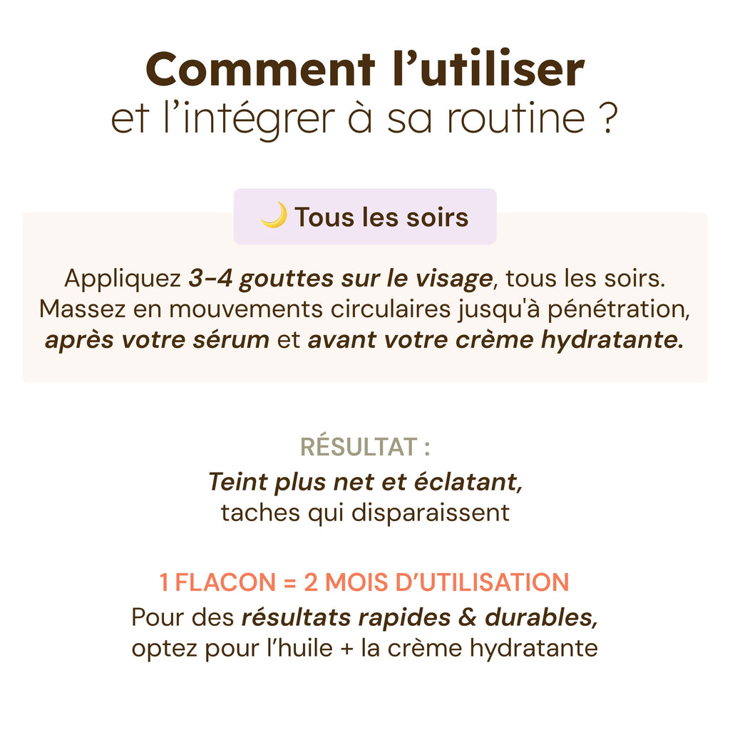 Huile visage au Curcuma