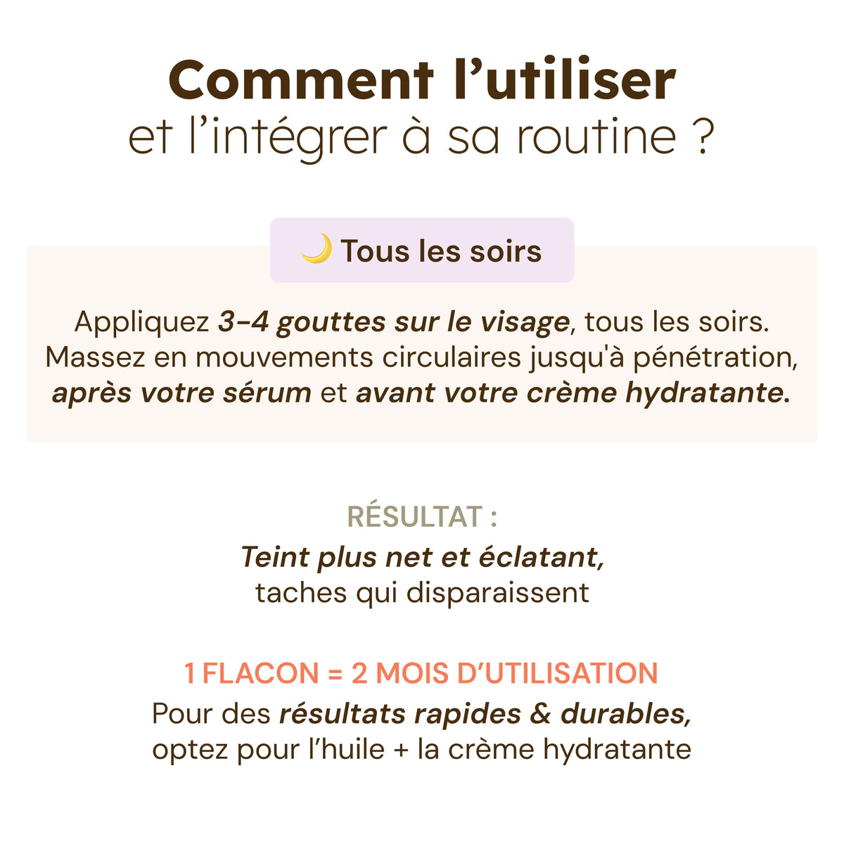 Huile visage au Curcuma