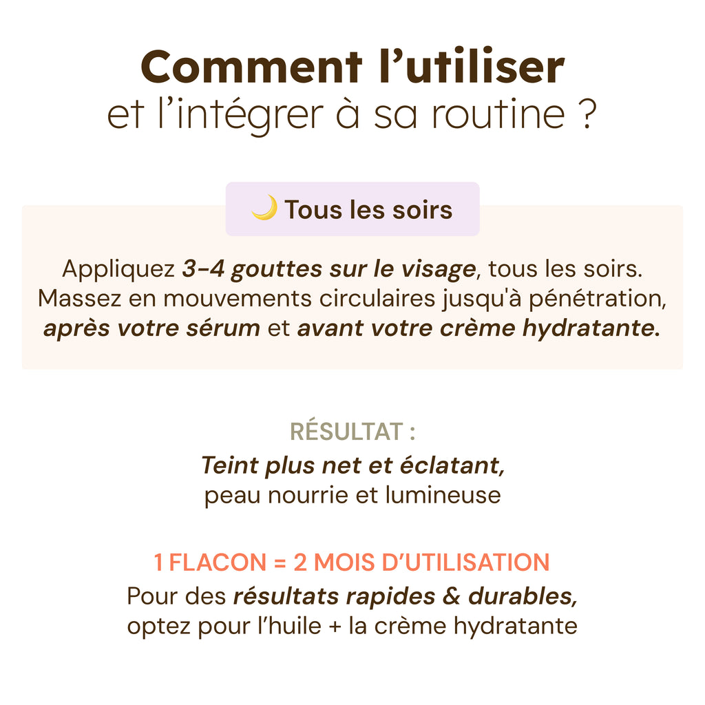 Huile visage au Curcuma